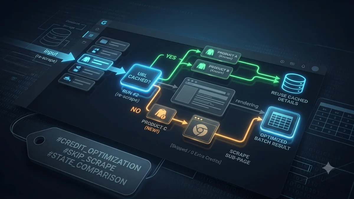 Save Credits on Re-runs: Introducing "Skip Sub-Page Scrape for Known Products"